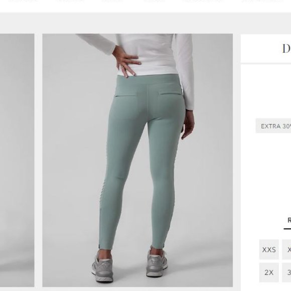 NWT Athleta Delancy Moto tights, XS - Picture 2 of 15